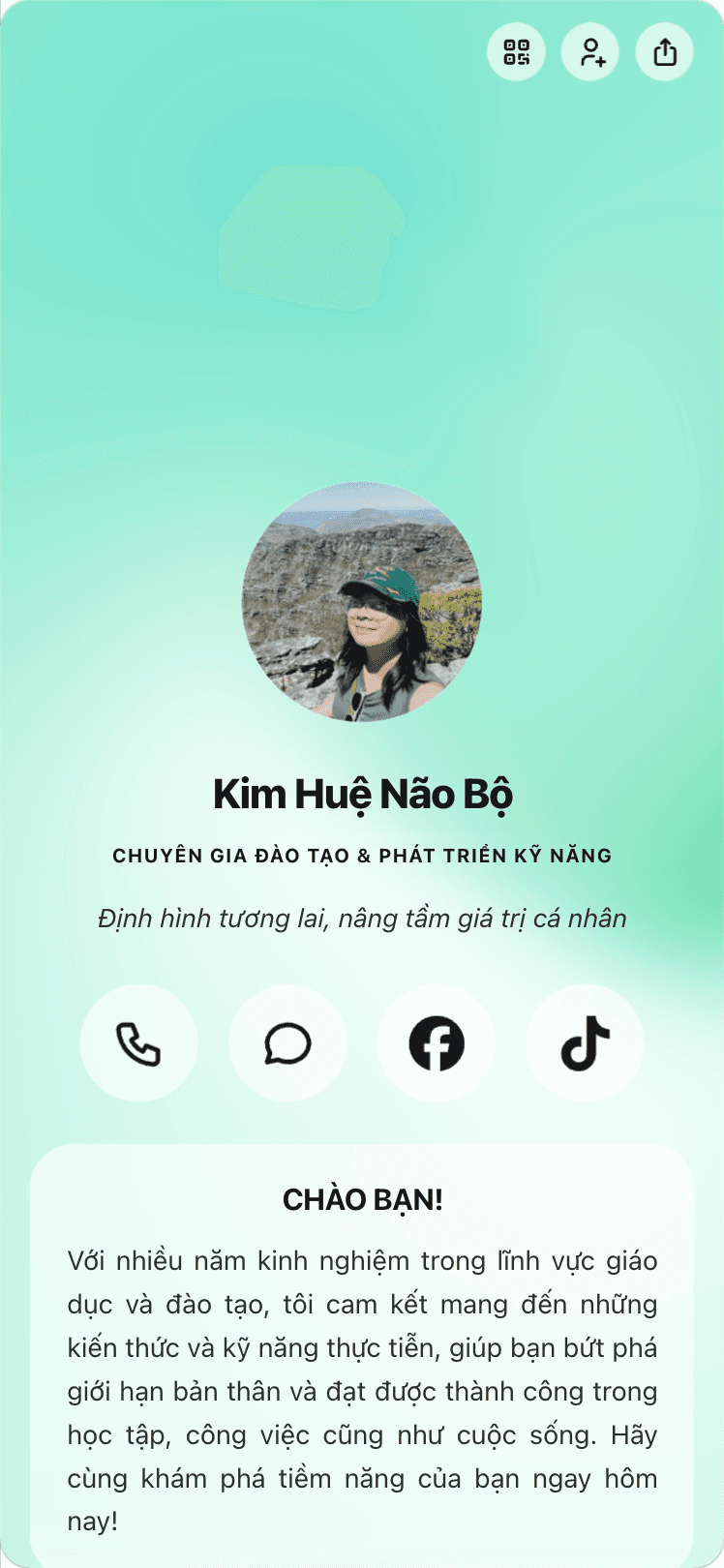 Trang affiliate mẫu với lưới sản phẩm trên viet.bio