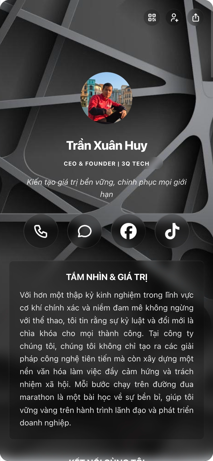 Card của Huy CEO